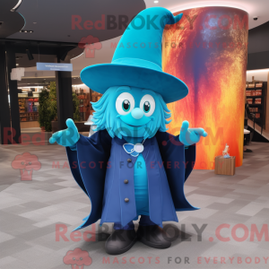 Cyan Witch S Hat máscara de...