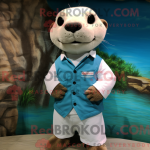 Costume mascotte de loutre...