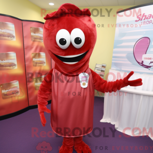 Maroon Shrimp Scampi mascot...