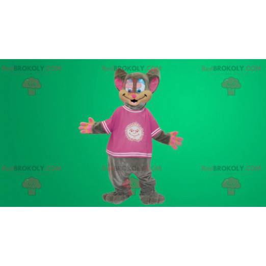 Disfraz de ratón gris y rosa - Redbrokoly.com