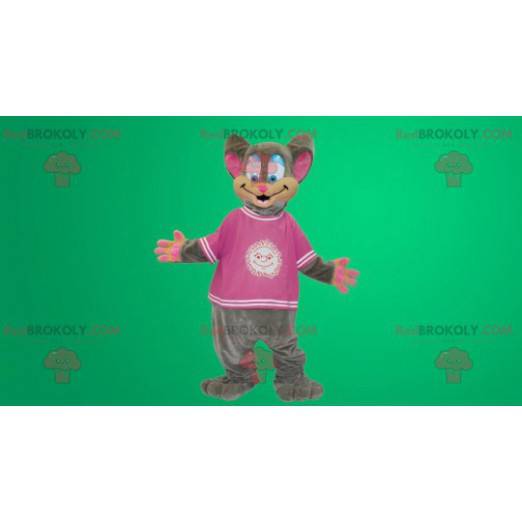 Šedý a růžový kostým myši - Redbrokoly.com