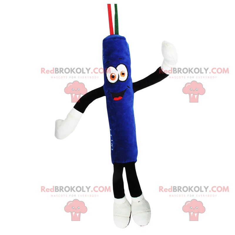 Mascotte blauwe roller - Redbrokoly.com