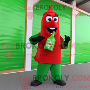 Hellgrüne Flasche Ketchup...