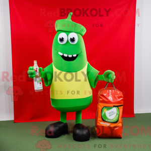 Lime Green Bottle Of...