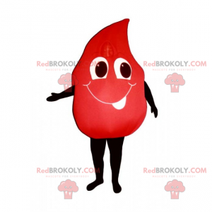 Mascotte di sangue con un sorriso - Redbrokoly.com