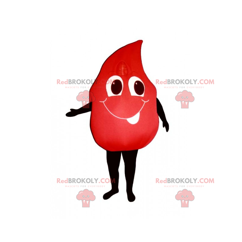 Mascotte di sangue con un sorriso - Redbrokoly.com