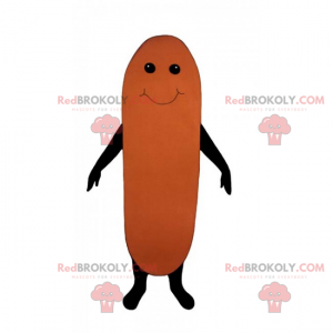 Mascotte de saucisse - Redbrokoly.com