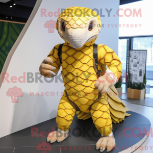 Disfraz de mascota pangolín...