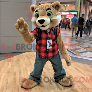 Tan Mountain Lion maskot...
