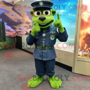 Disfraz de mascota Navy...