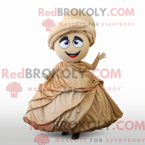 Tan Croissant maskot...