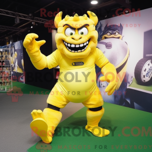 Lemon Yellow Demon mascot...