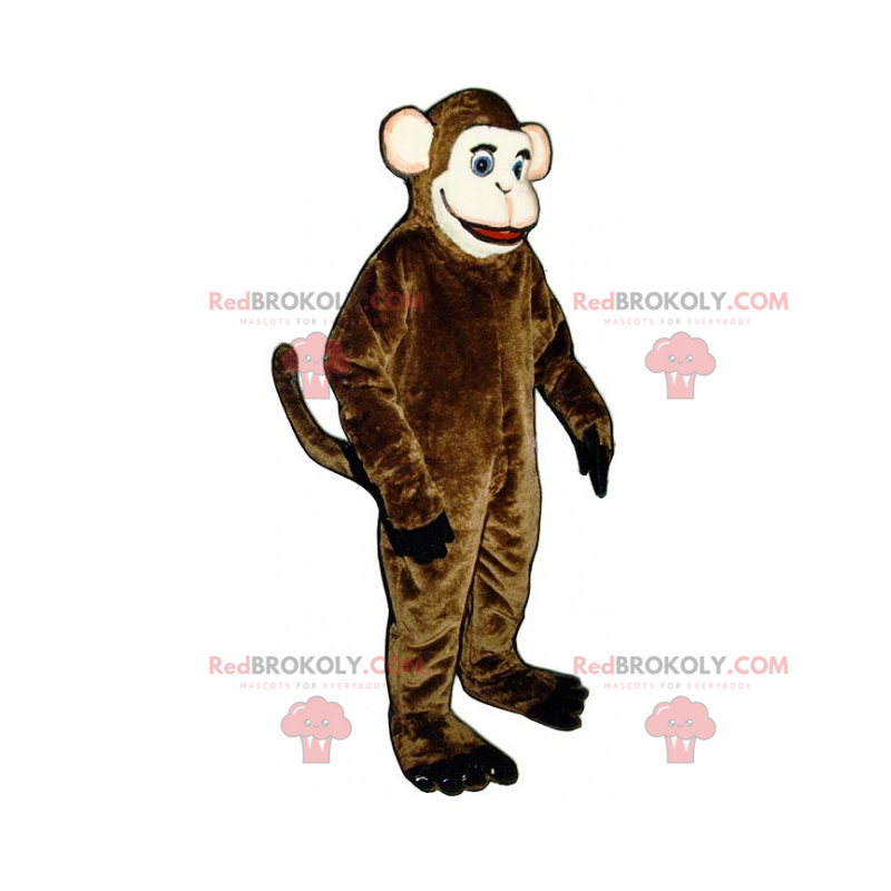 Mascotte scimmia con la faccia bianca - Redbrokoly.com