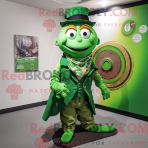 Green Plate Spinner mascot...