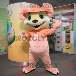 Peach Chupacabra mascot...