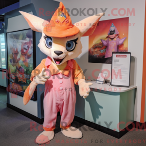 Peach Chupacabra mascot...