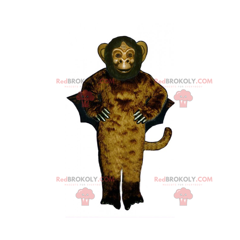 Mascota mono con alas - Redbrokoly.com Mascota mono con alas - Redbrokoly.com