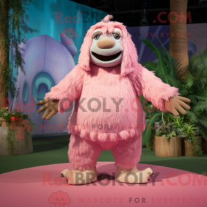 Maskotdraktfigurat Pink...