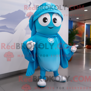 Costume mascotte de Cyan...
