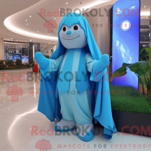 Disfraz de mascota de Cyan...