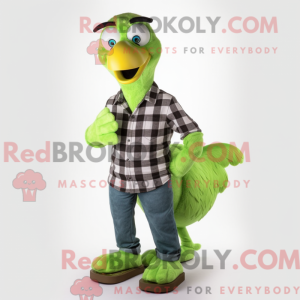 Limegrønn Dodo Bird máscara...