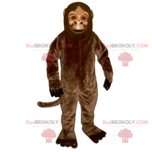 Classic brown monkey mascot - Redbrokoly.com