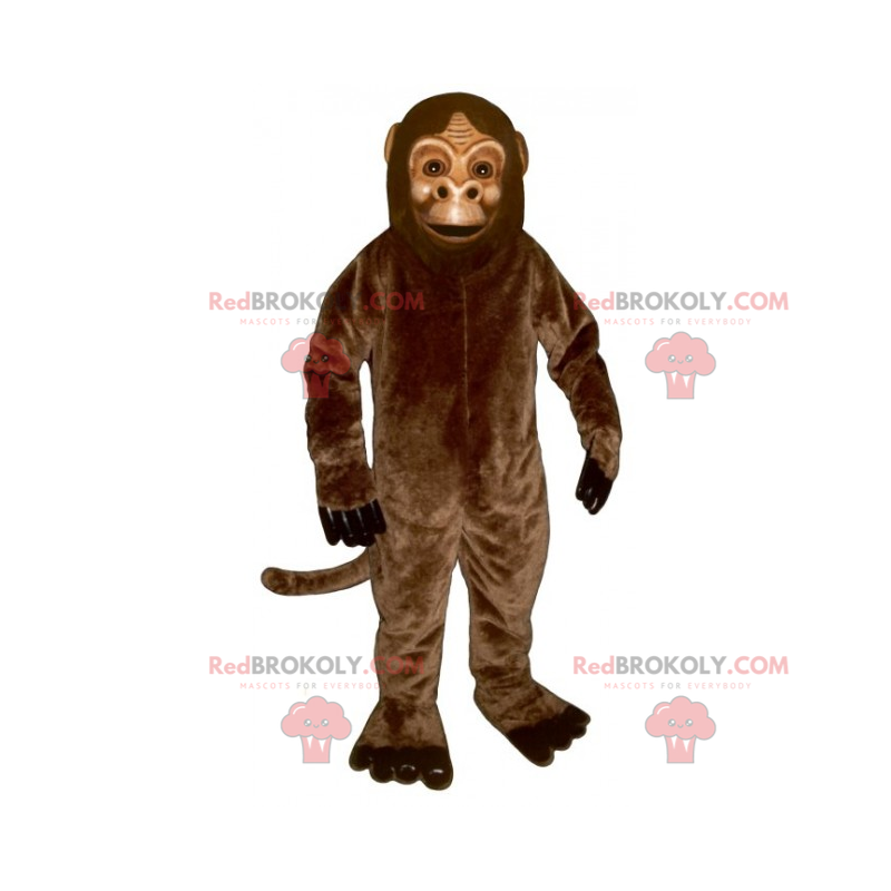 Classic brown monkey mascot - Redbrokoly.com
