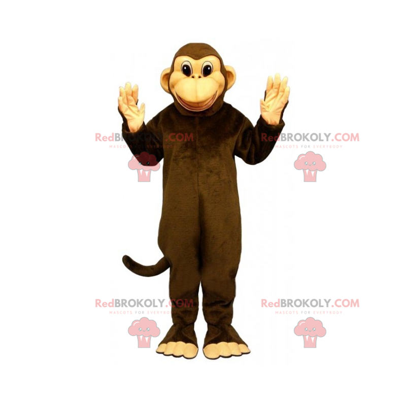 Macaco mascote sorridente - Redbrokoly.com