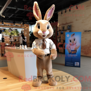 Mascotte de lapin sauvage...