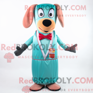 Postava maskota Teal Hot...