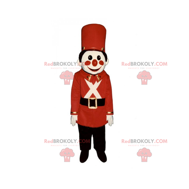 Mascota de soldado Cascanueces rojo - Redbrokoly.com