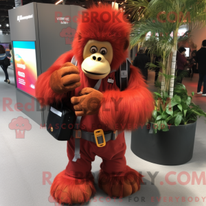 Red Orangutan mascot...