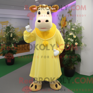 Lemon Yellow Jersey Cow...