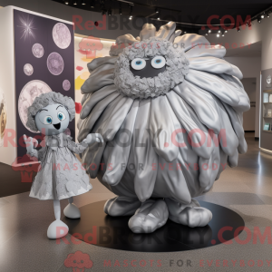 Sølv blomkål maskot kostume...