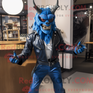Blue Devil maskot kostume...