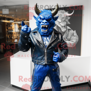 Blue Devil maskot kostume...