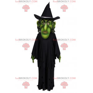 Witch mascot with green face - Redbrokoly.com