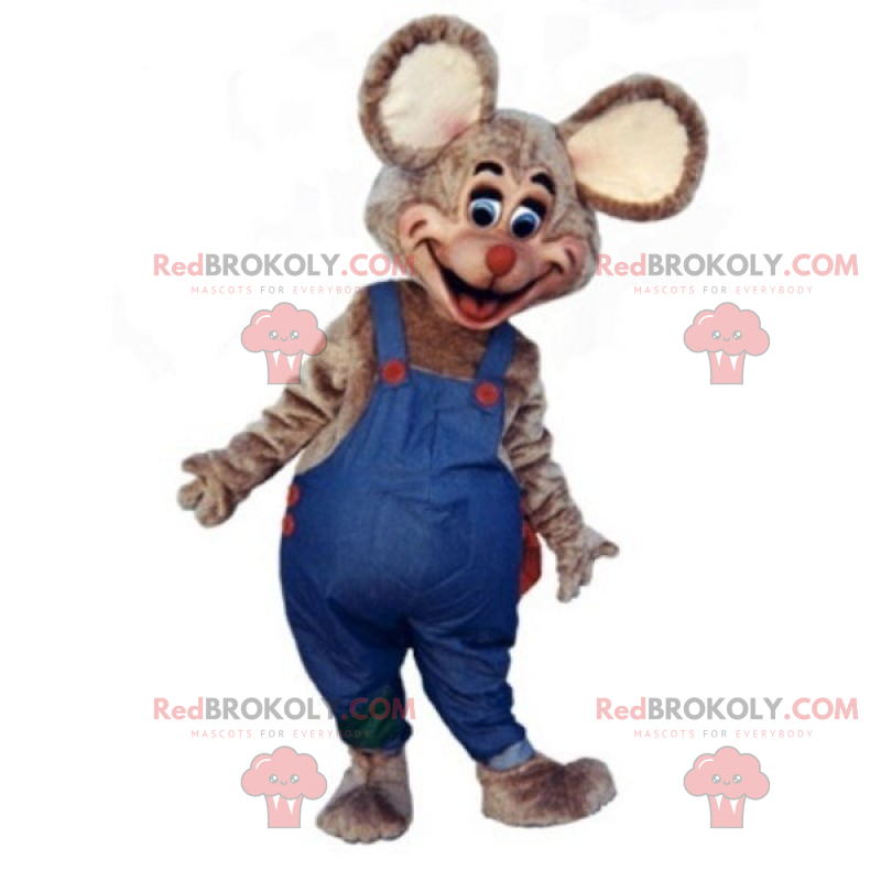 Mouse mascot with big ears - Pets animals - Sizes L (175-180CM) Mouse mascot with big ears - Pets animals - Sizes L (175-180CM)