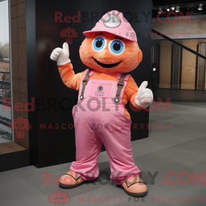 Pink mandarin maskot...
