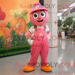 Máscara de mandarim rosa...