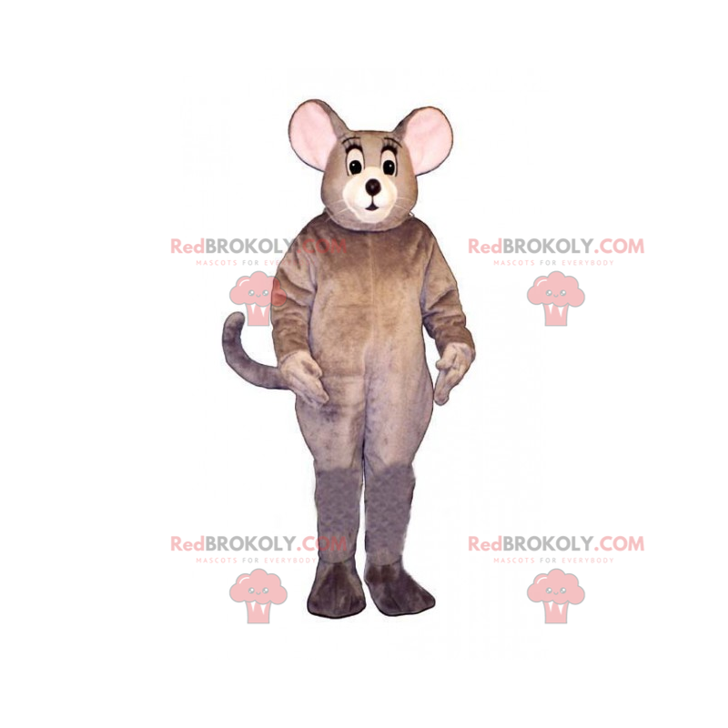 Mouse mascot with long mustaches - Redbrokoly.com