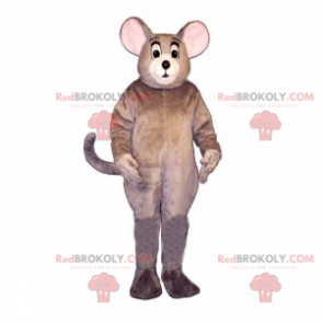 Mascota del ratón con bigotes largos - Redbrokoly.com