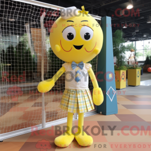 Lemon Yellow Volleyball Net...