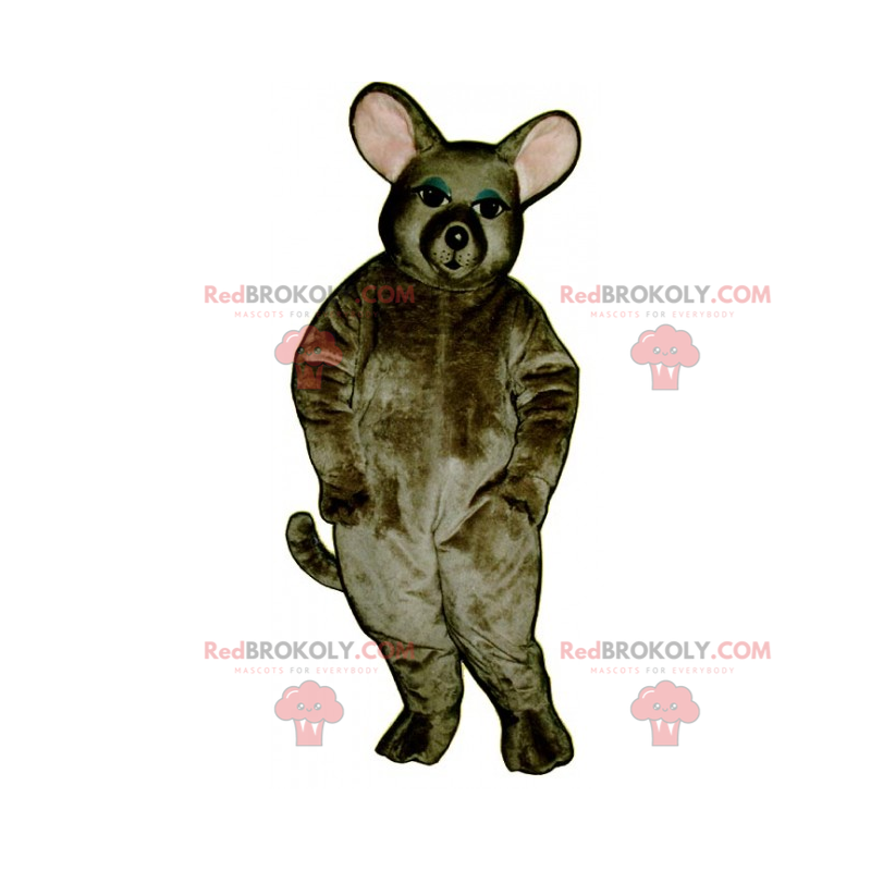 Mascote do rato com orelhas redondas - Redbrokoly.com