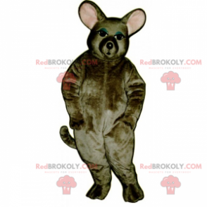 Mouse mascot with round ears - Redbrokoly.com