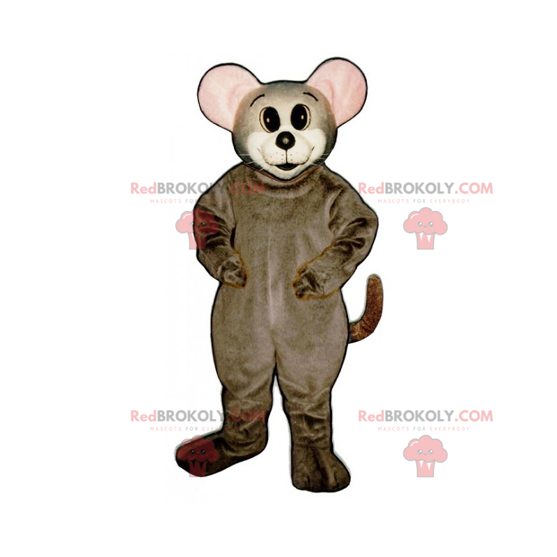 Mascote do rato com orelhas redondas e rosa - Redbrokoly.com Mascote do rato com orelhas redondas e rosa - Redbrokoly.com