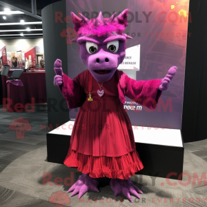 Máscara de gárgula magenta...