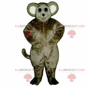 Mascotte del mouse con un grande sorriso - Redbrokoly.com