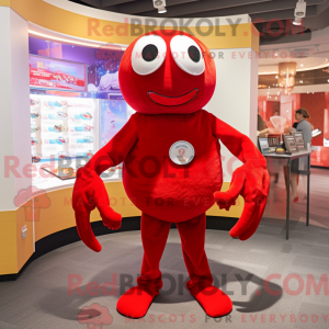 Red Crab-maskotdraktfigure...