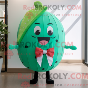 Cyan vannmelon maskot...